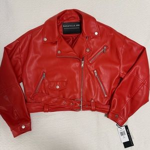 NWT | BAGATELLE. NYC (Bloomingdales)| Oversized Faux Leather Jacket